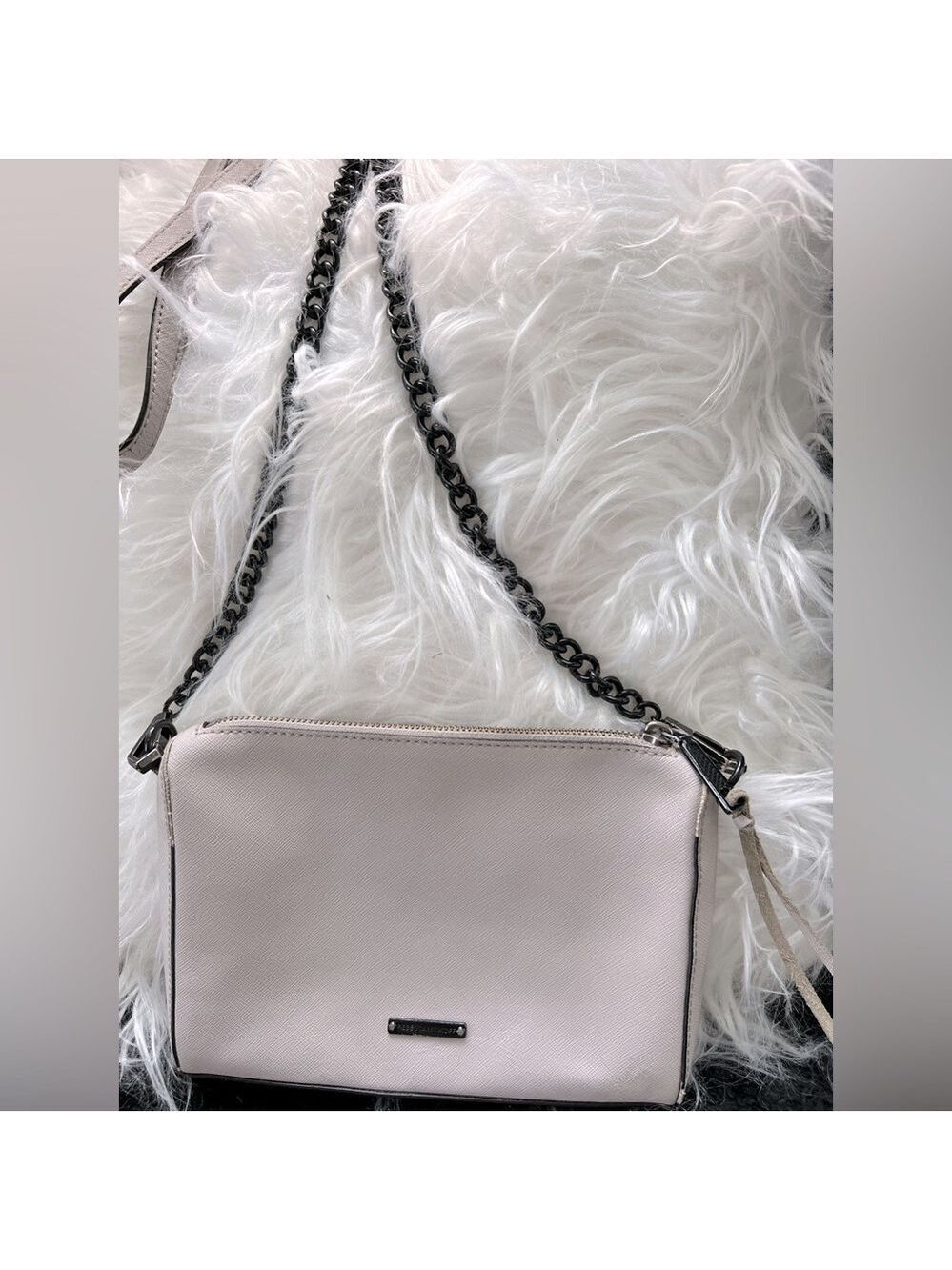 Rebecca Minkoff Gray Leather Crossbody Bag